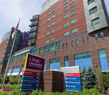 UPMC Children's Hospital of Pittsburgh exterior daytime